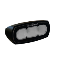 ECLIPSE Flood Light 4" - White Flood Lights - Black finish - Single White Color - 1500 fixture lumen Eclipse Collection - 60-0527-  010-04631-00 - Lumishore